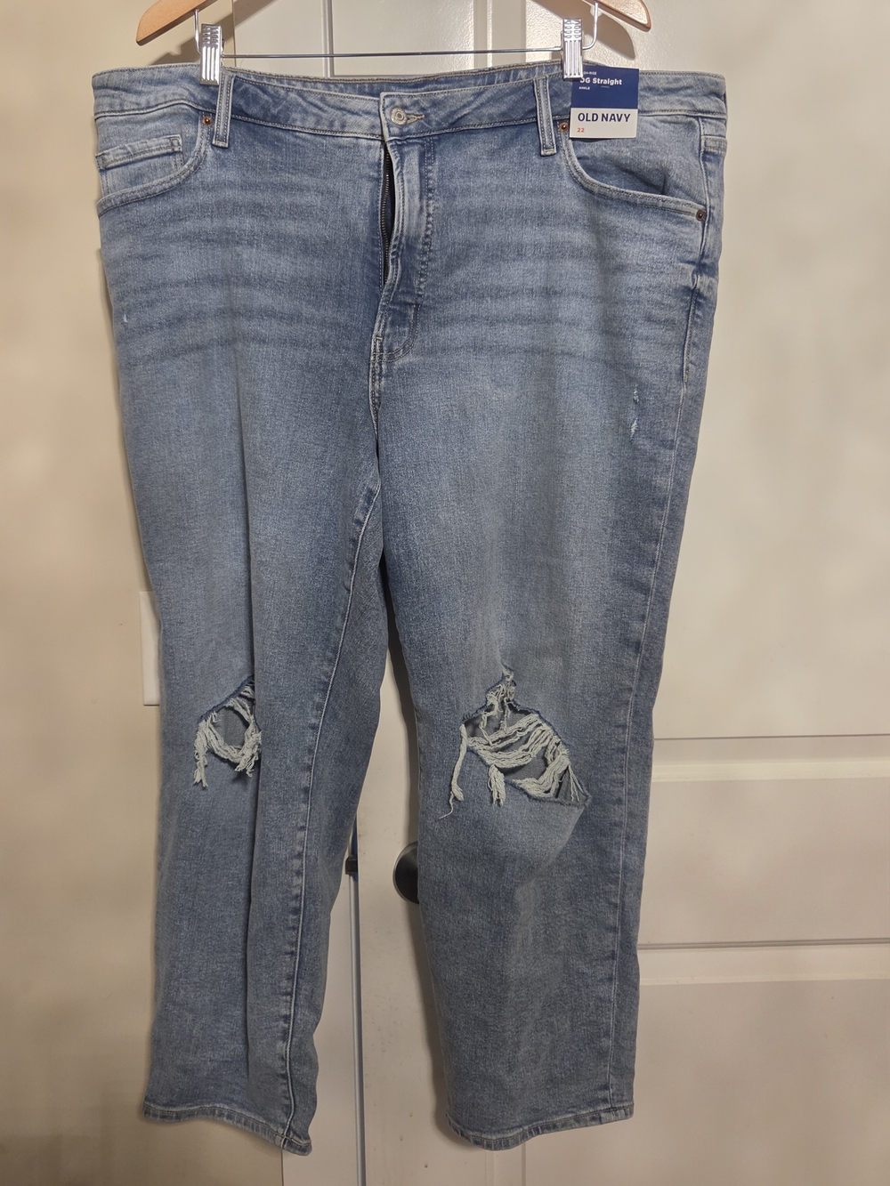 Old Navy Light Blue Distressed Women's Jeans